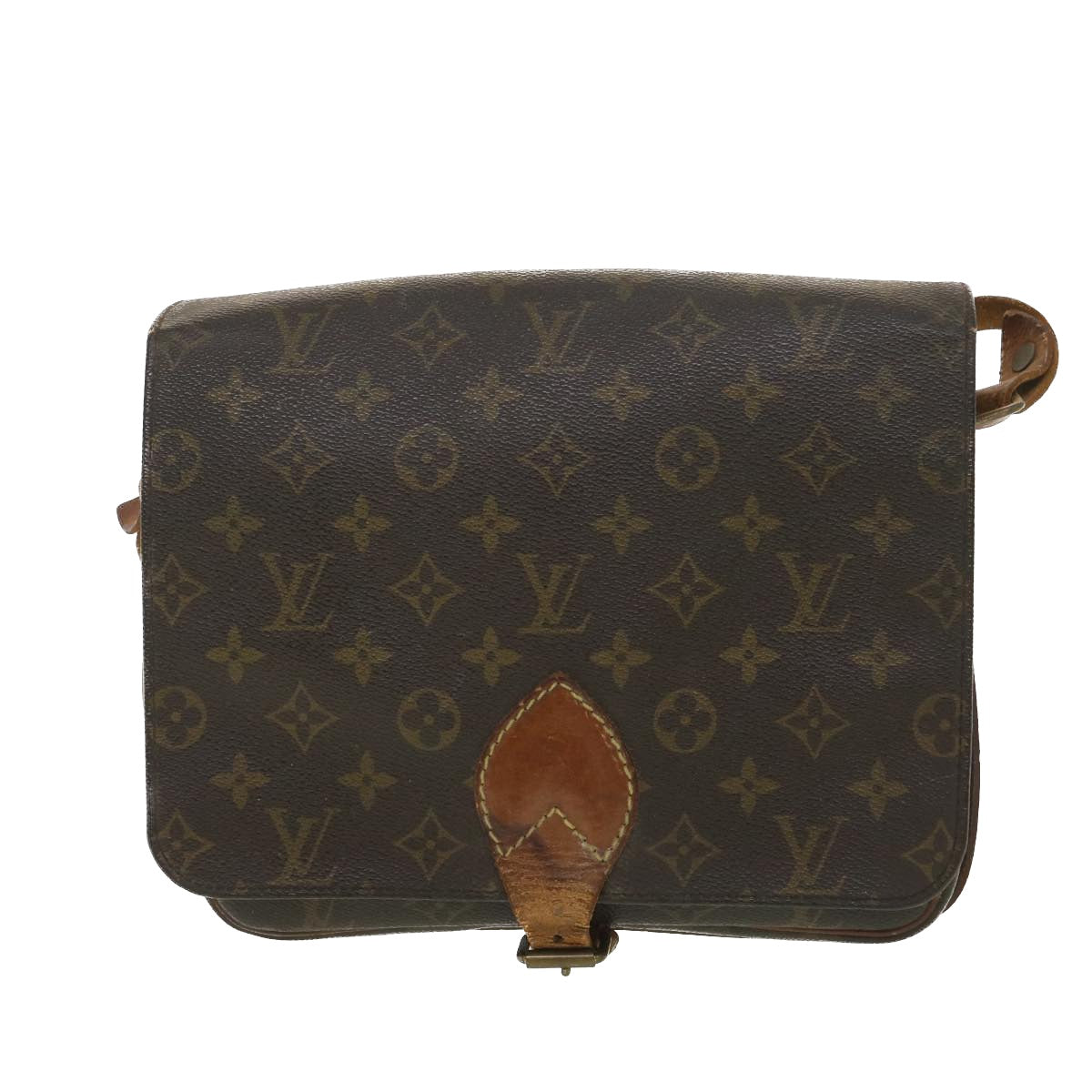 LOUIS VUITTON Monogram Cartouchiere GM Shoulder Bag M51252 LV Auth 38423