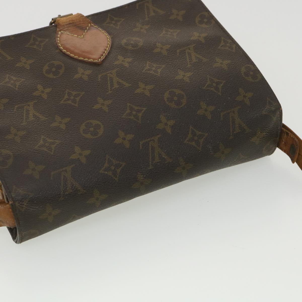 LOUIS VUITTON Monogram Cartouchiere GM Shoulder Bag M51252 LV Auth 38423