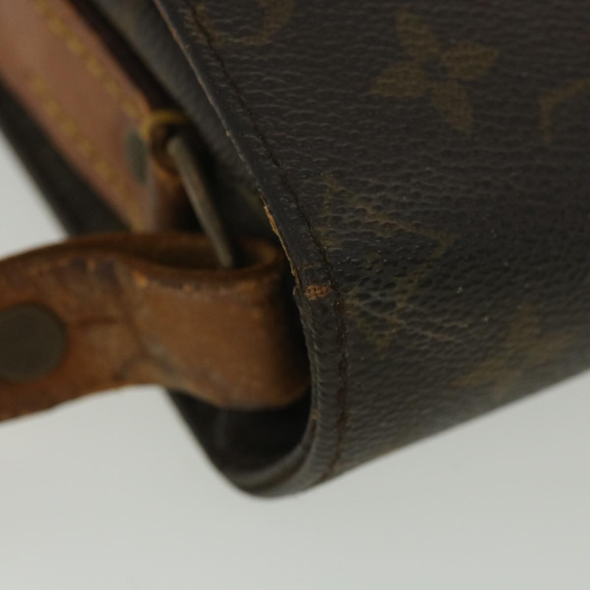 LOUIS VUITTON Monogram Cartouchiere GM Shoulder Bag M51252 LV Auth 38423