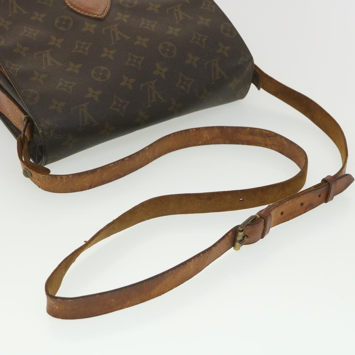 LOUIS VUITTON Monogram Cartouchiere GM Shoulder Bag M51252 LV Auth 38423