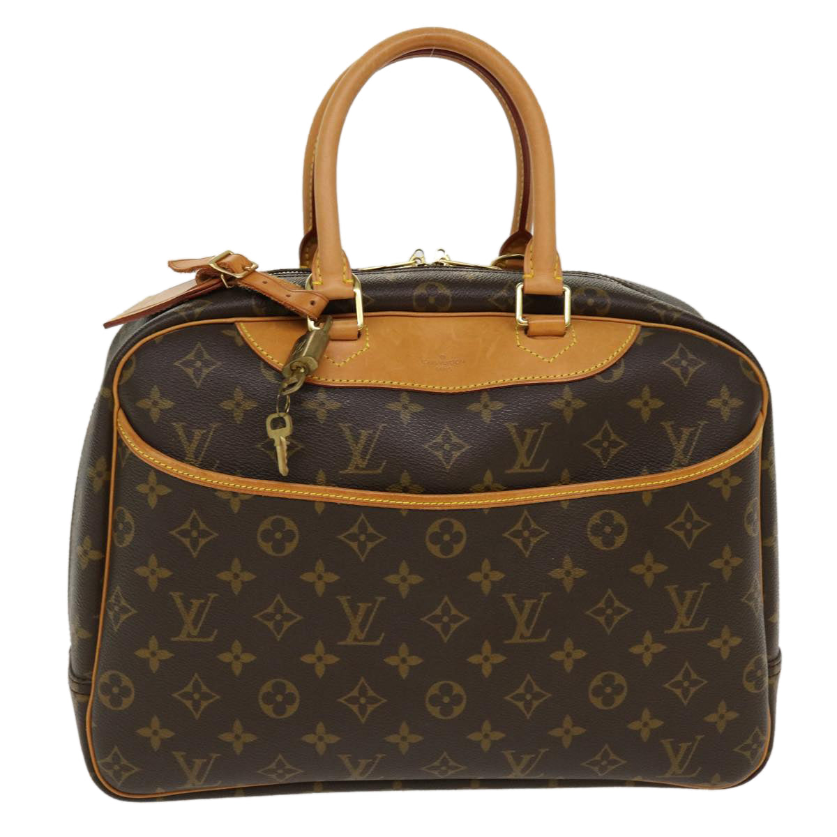 LOUIS VUITTON Monogram Deauville Hand Bag M47270 LV Auth 38427