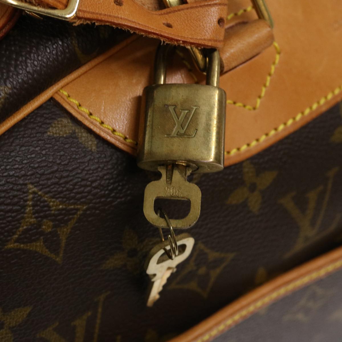 LOUIS VUITTON Monogram Deauville Hand Bag M47270 LV Auth 38427