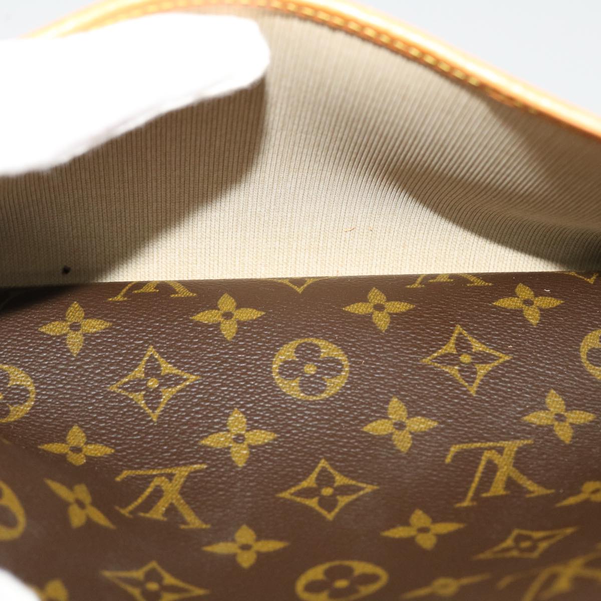 LOUIS VUITTON Monogram Deauville Hand Bag M47270 LV Auth 38427