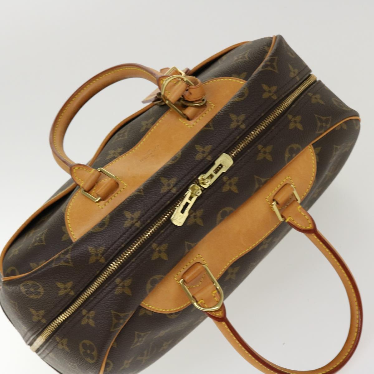 LOUIS VUITTON Monogram Deauville Hand Bag M47270 LV Auth 38427