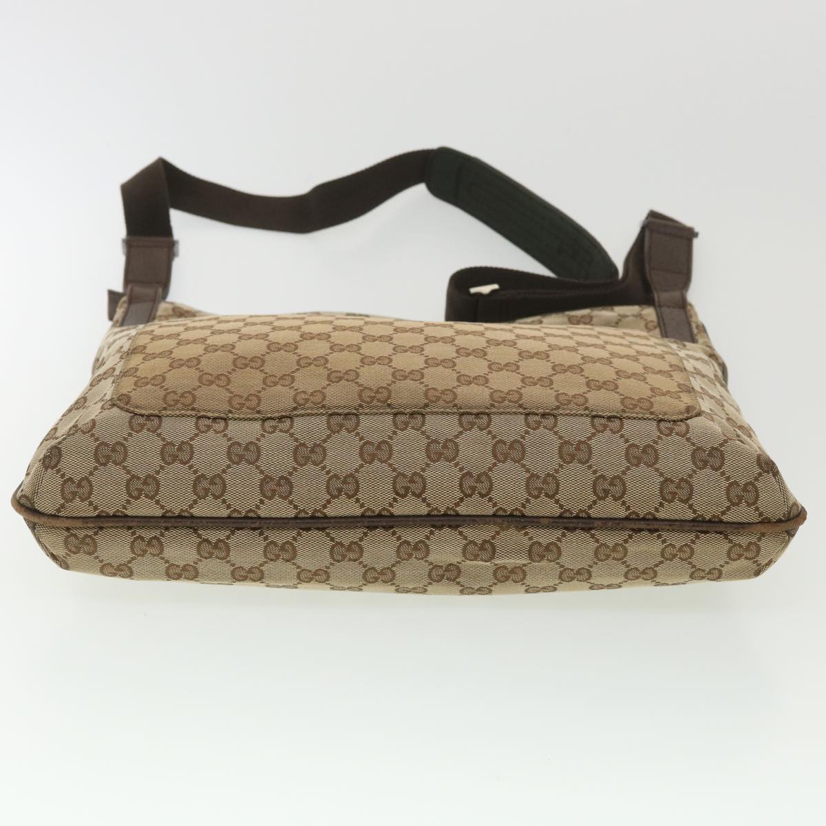 GUCCI GG Canvas Shoulder Bag Beige 122791 Auth 38436