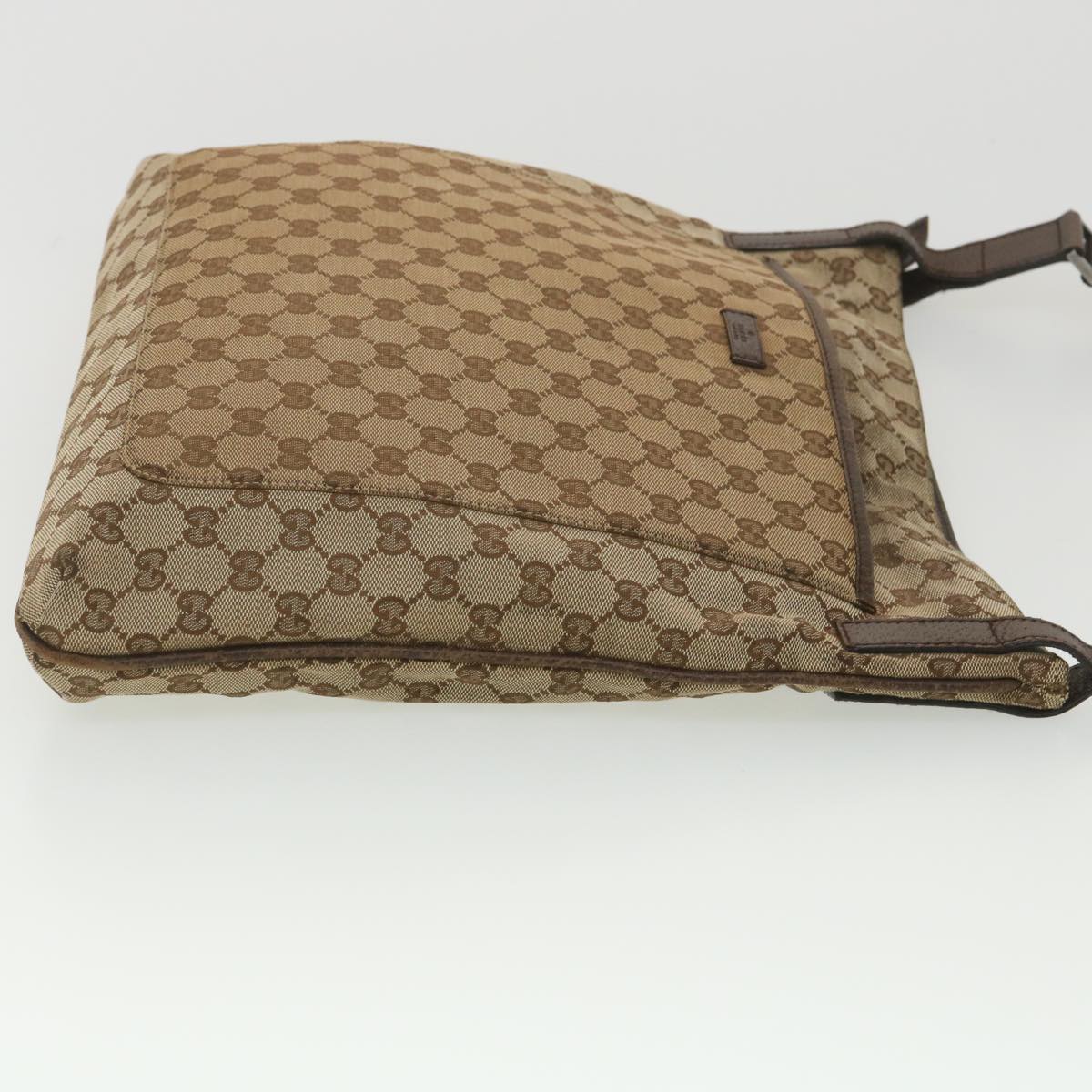 GUCCI GG Canvas Shoulder Bag Beige 122791 Auth 38436