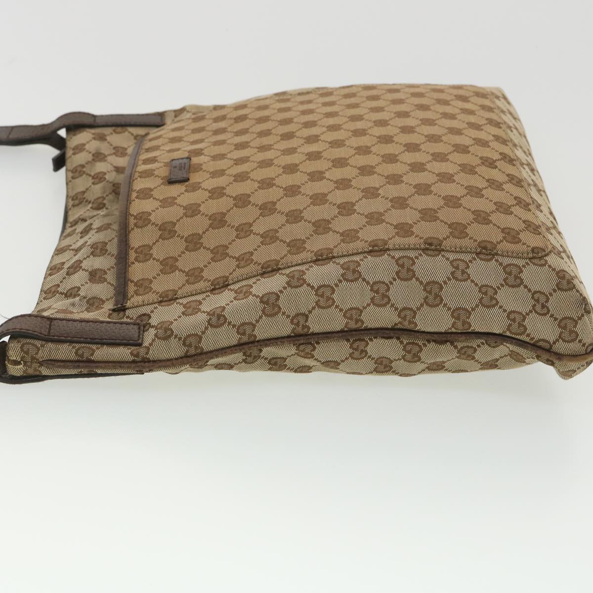 GUCCI GG Canvas Shoulder Bag Beige 122791 Auth 38436