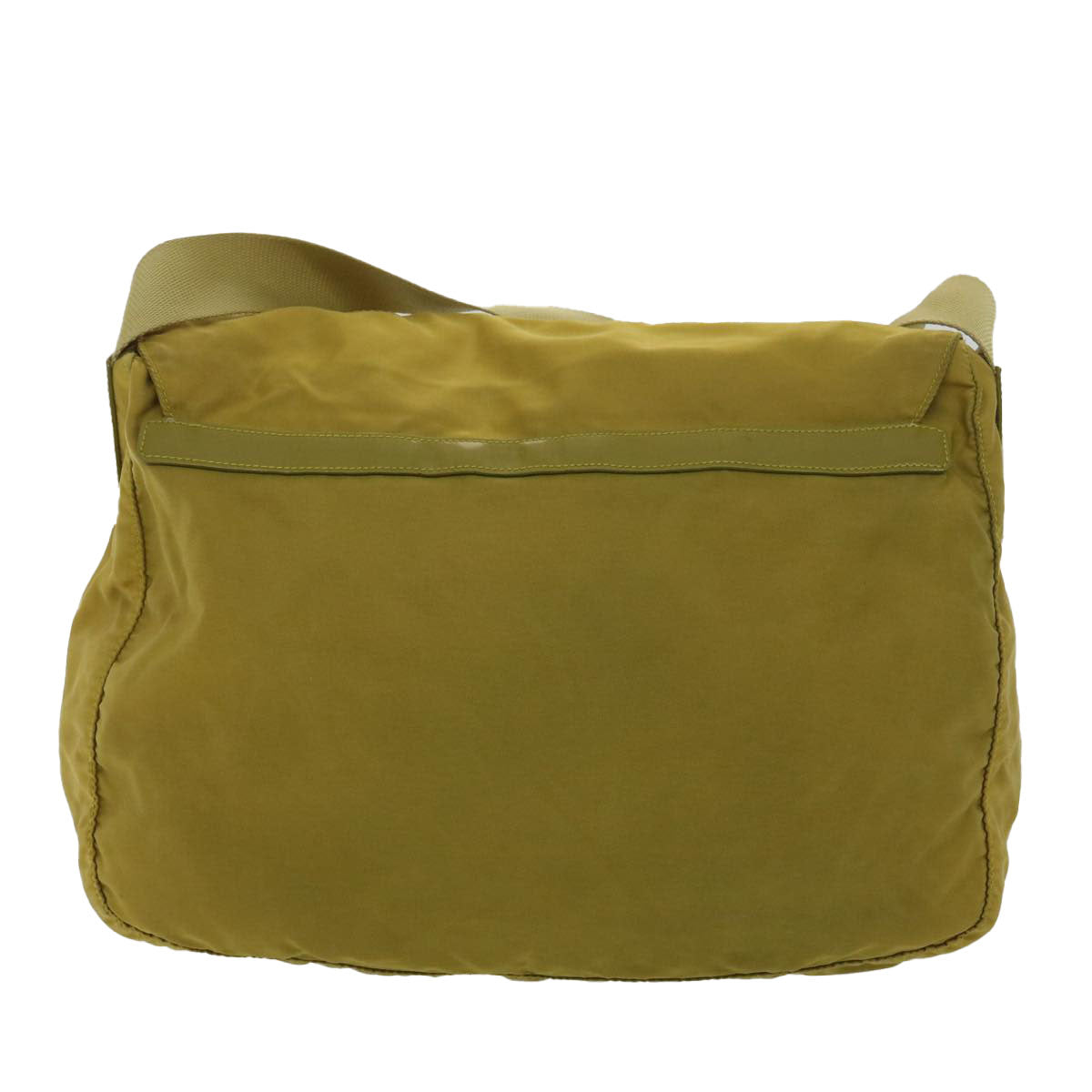 PRADA Shoulder Bag Nylon Yellow Auth 38487 - 0