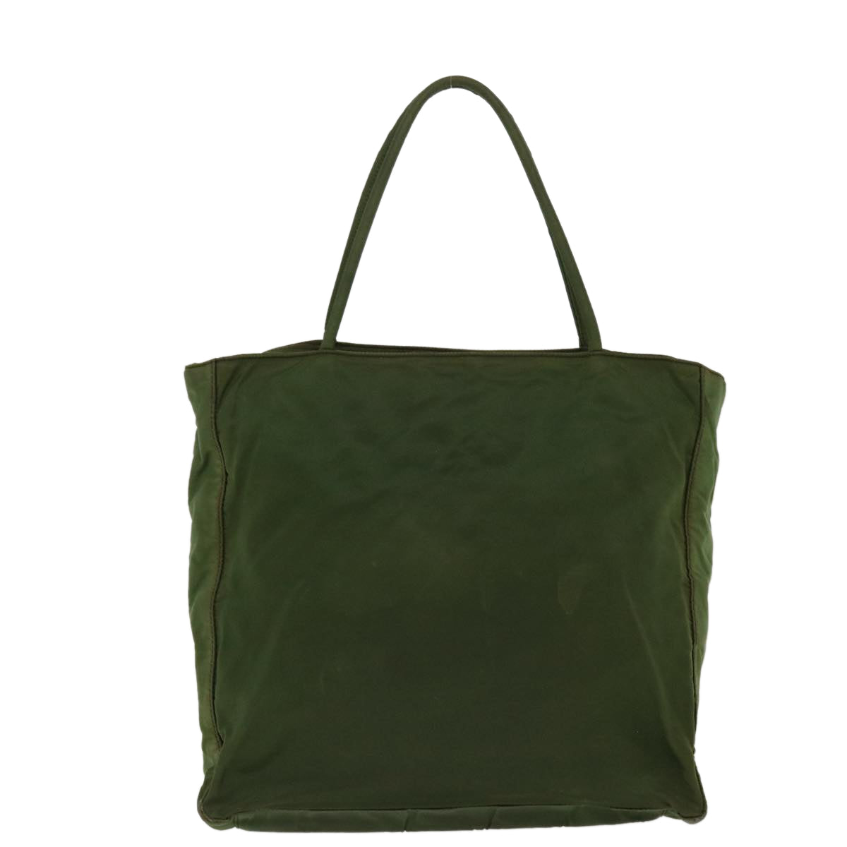 PRADA Hand Bag Nylon Green Auth 38494 - 0