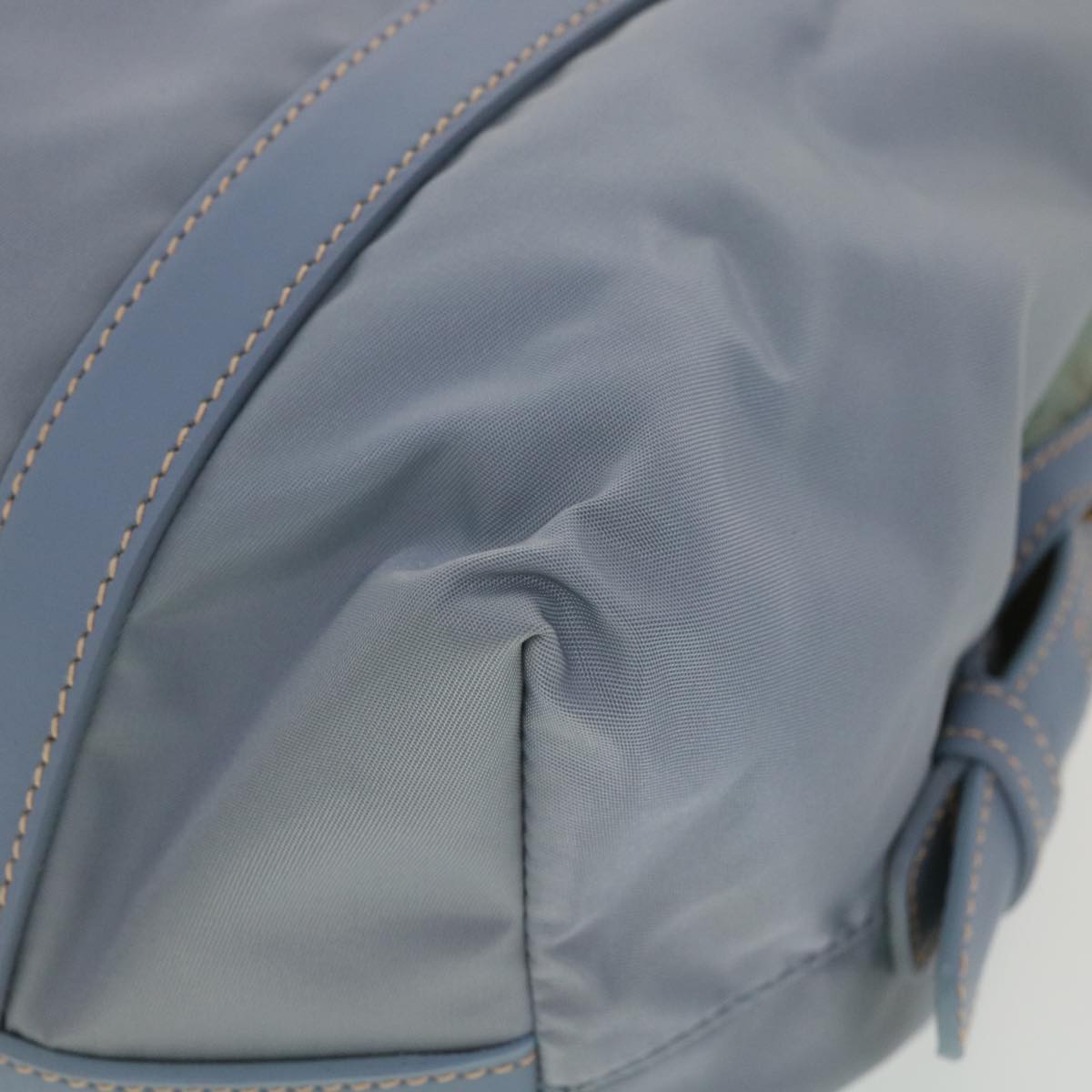 PRADA Shoulder Bag Nylon Light Blue Auth 38496