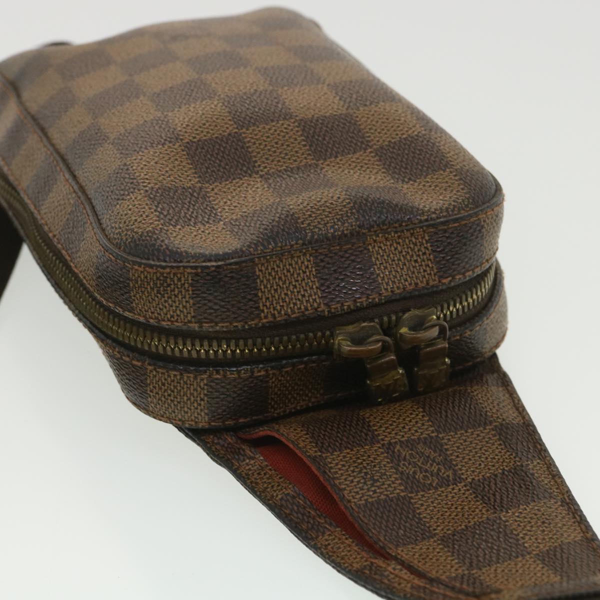 LOUIS VUITTON Damier Ebene Geronimos Shoulder Bag N51994 LV Auth 38512