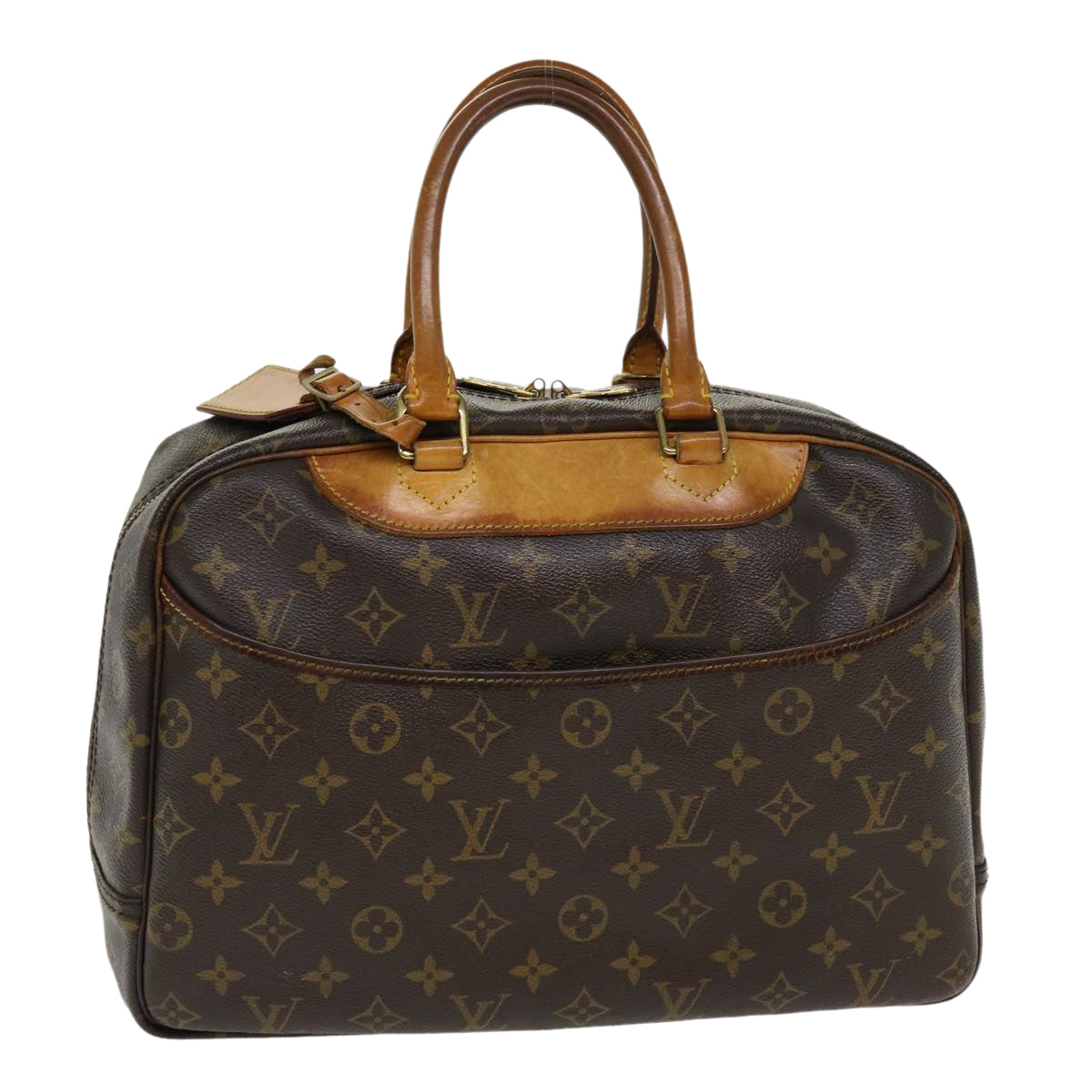 LOUIS VUITTON Monogram Deauville Hand Bag M47270 LV Auth 38517