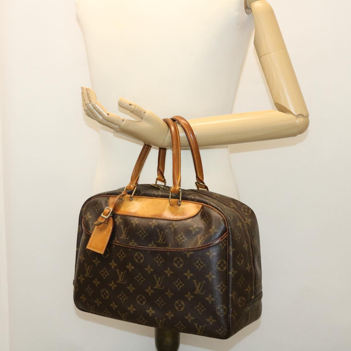 LOUIS VUITTON Monogram Deauville Hand Bag M47270 LV Auth 38517