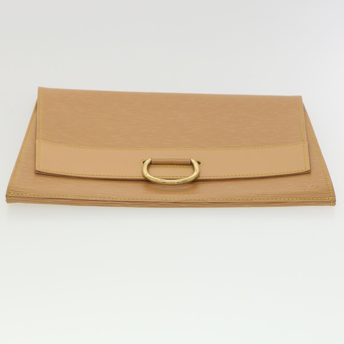 LOUIS VUITTON Epi Jena Clutch Bag Zipangu Gold M52726 LV Auth 38518