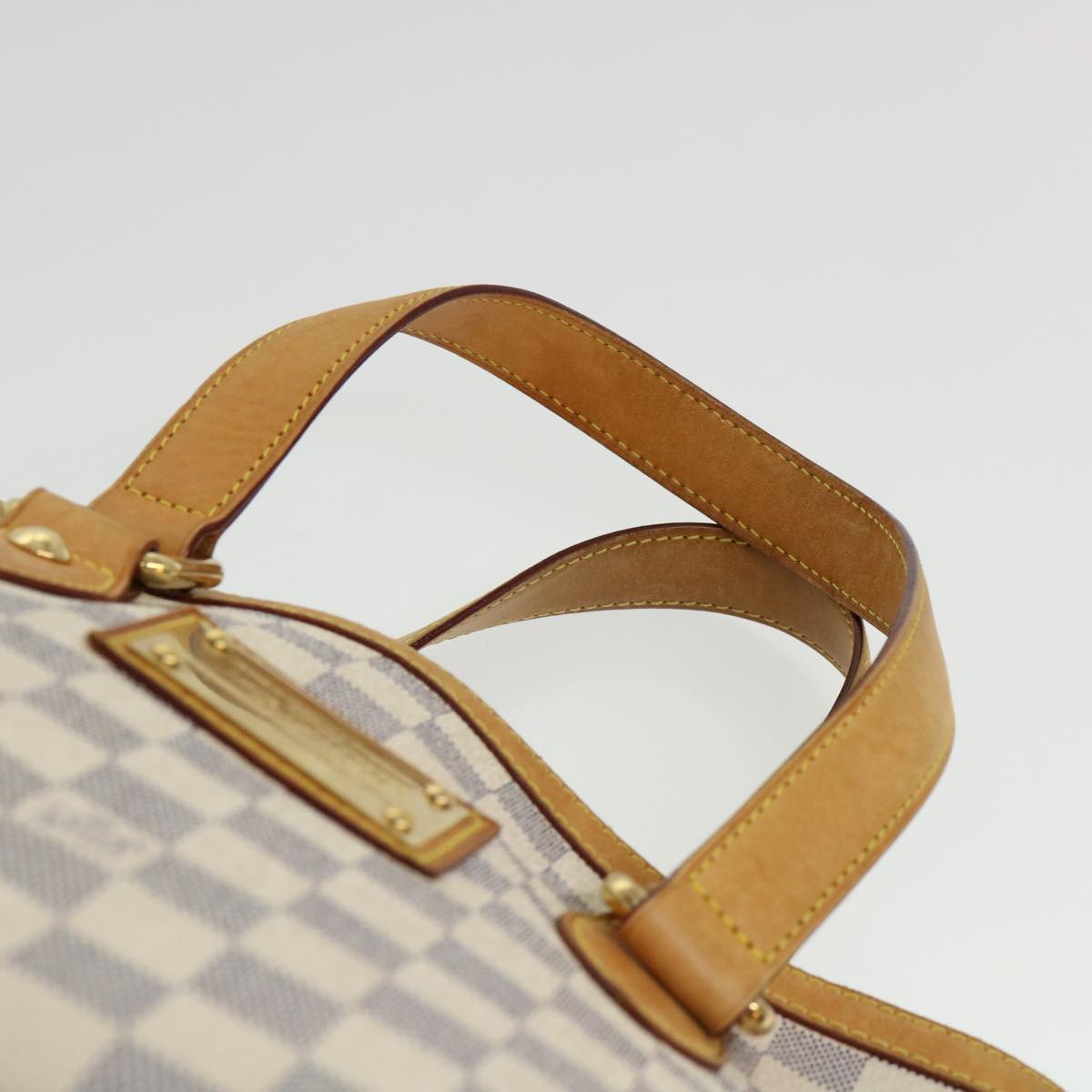 LOUIS VUITTON Damier Azur Hampstead PM Tote Bag N51207 LV Auth 38521