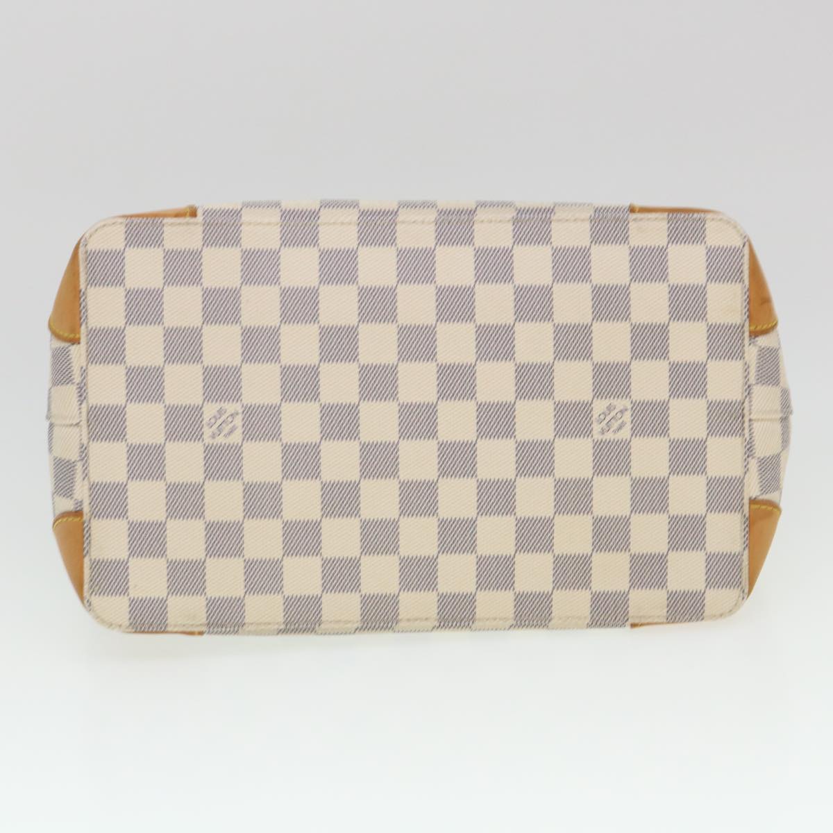 LOUIS VUITTON Damier Azur Hampstead PM Tote Bag N51207 LV Auth 38521