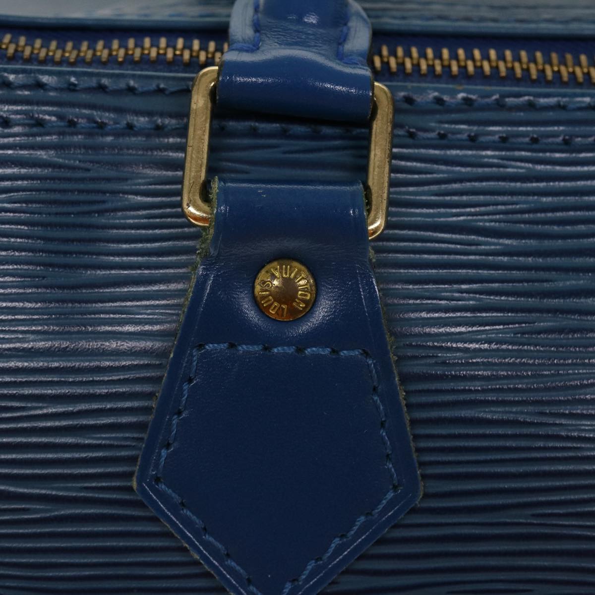 LOUIS VUITTON Epi Speedy 30 Hand Bag Toledo Blue M43005 LV Auth 38527