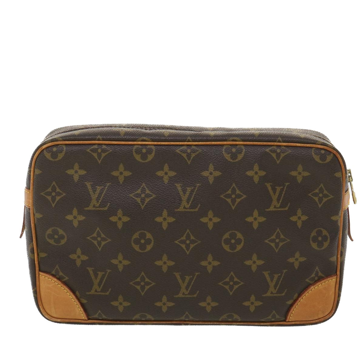 LOUIS VUITTON Monogram Compiegne 28 Clutch Bag M51845 LV Auth 38531