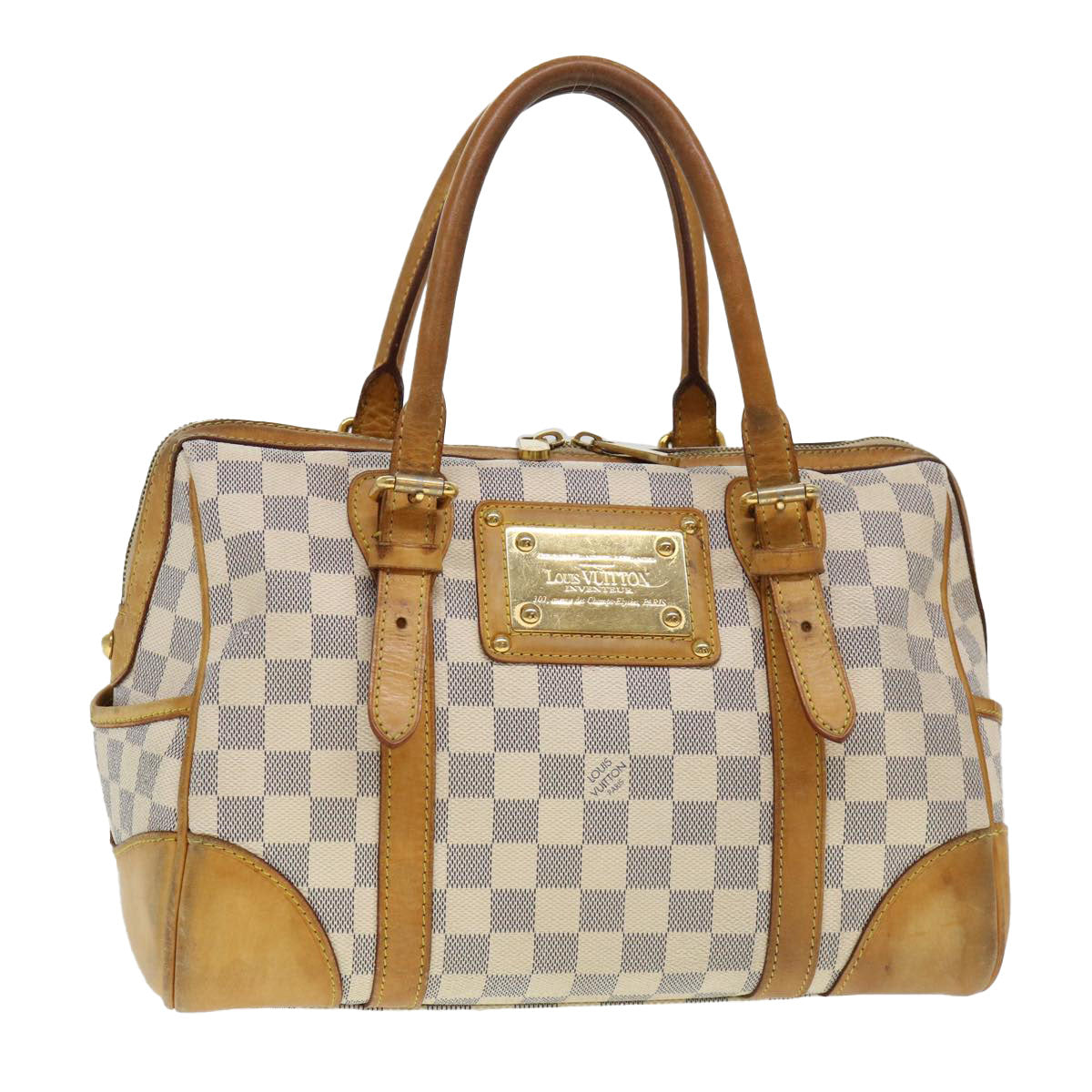 LOUIS VUITTON Damier Azur Berkeley Hand Bag N52001 LV Auth 38535