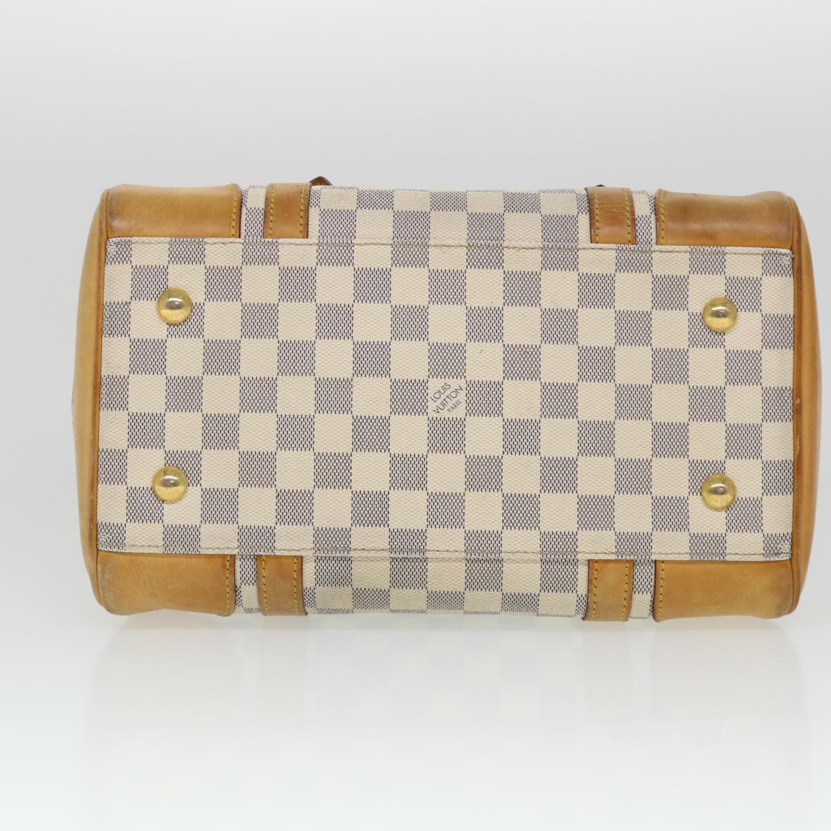 LOUIS VUITTON Damier Azur Berkeley Hand Bag N52001 LV Auth 38535