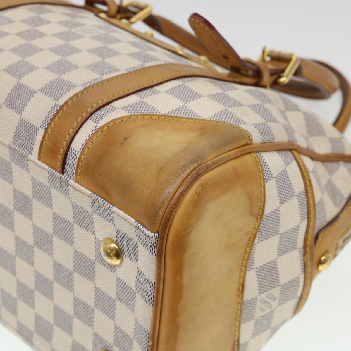 LOUIS VUITTON Damier Azur Berkeley Hand Bag N52001 LV Auth 38535