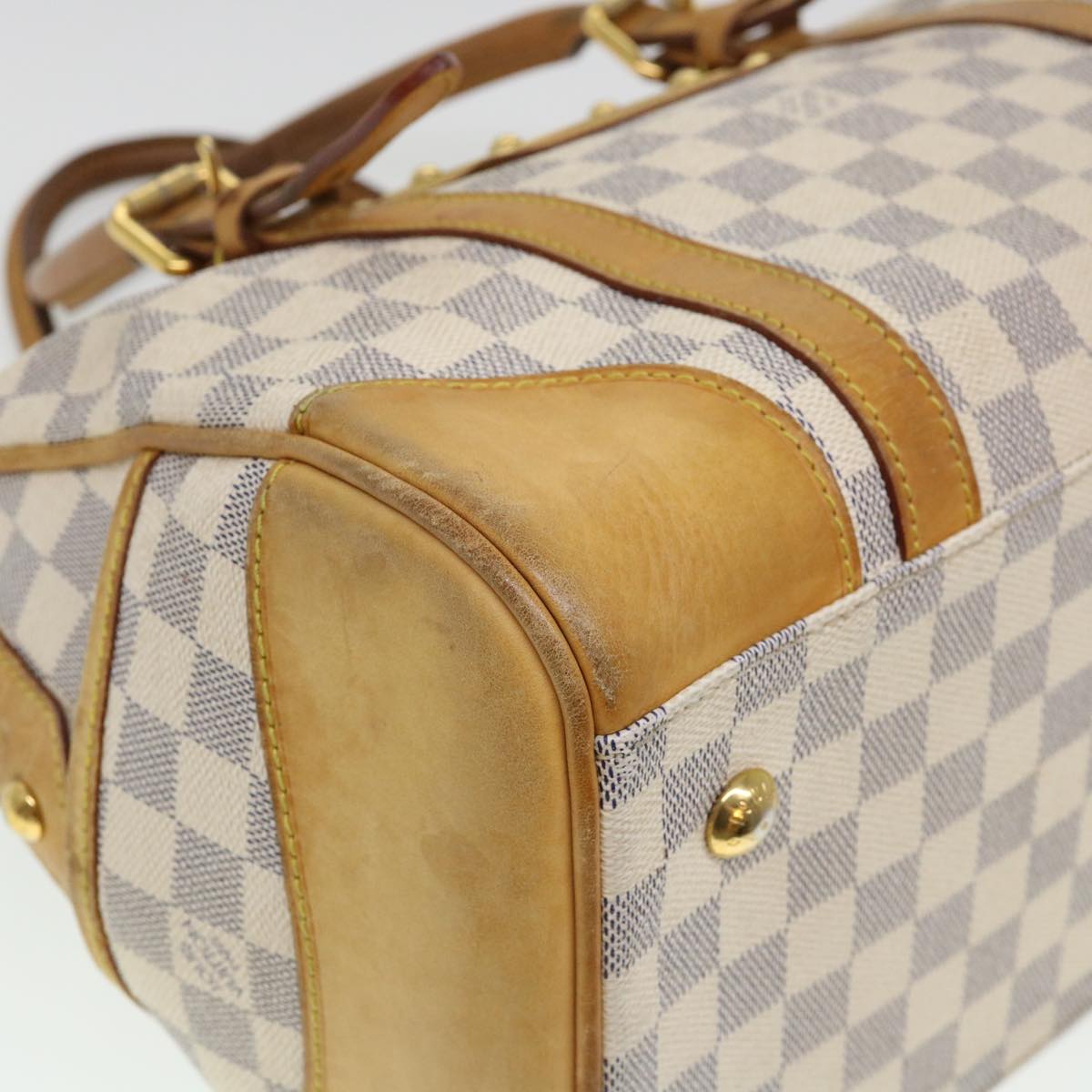 LOUIS VUITTON Damier Azur Berkeley Hand Bag N52001 LV Auth 38535