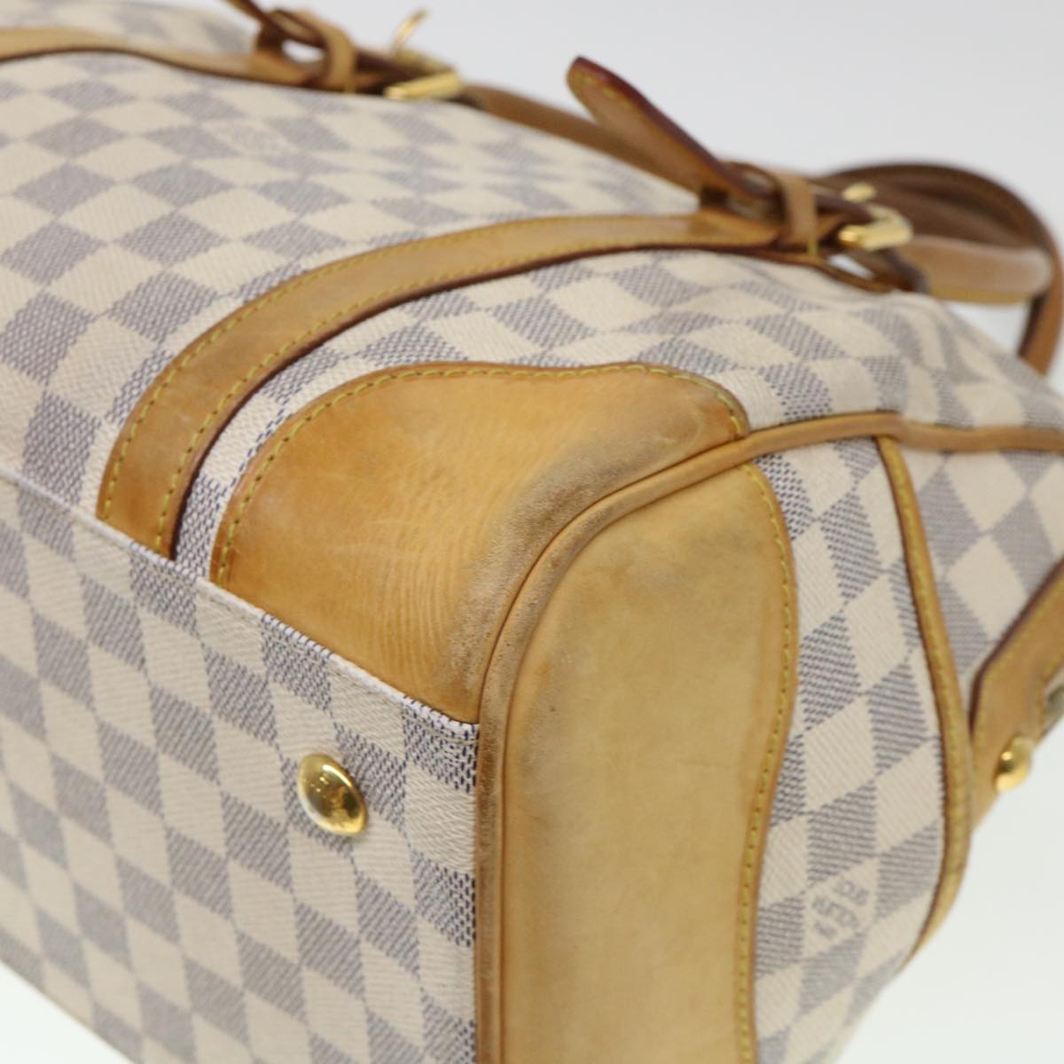 LOUIS VUITTON Damier Azur Berkeley Hand Bag N52001 LV Auth 38535