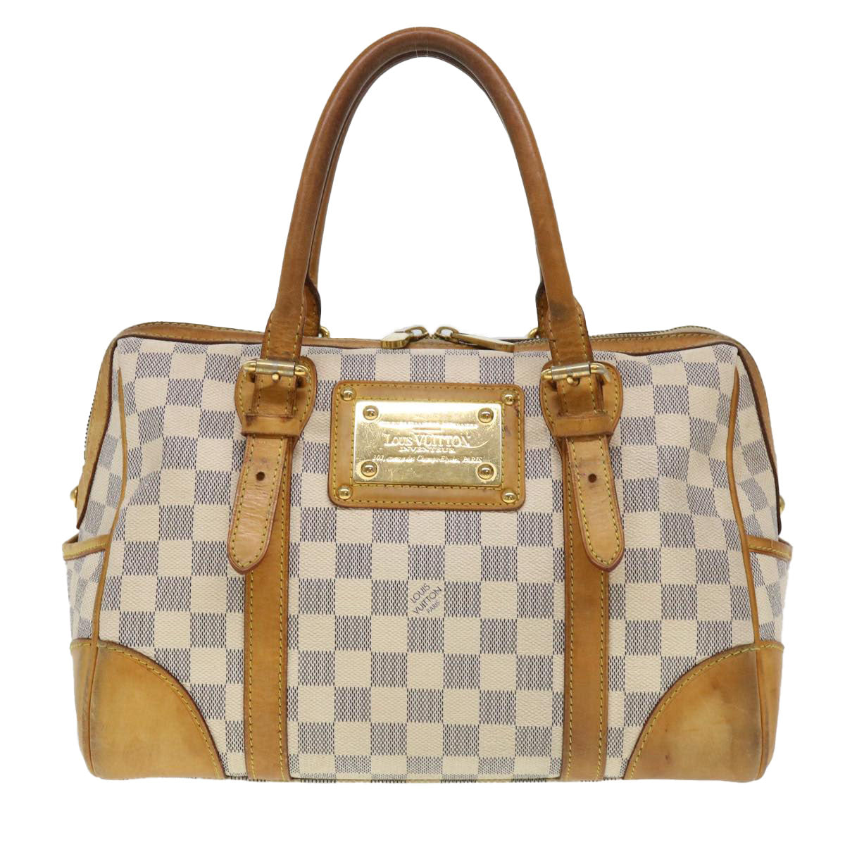 LOUIS VUITTON Damier Azur Berkeley Hand Bag N52001 LV Auth 38535