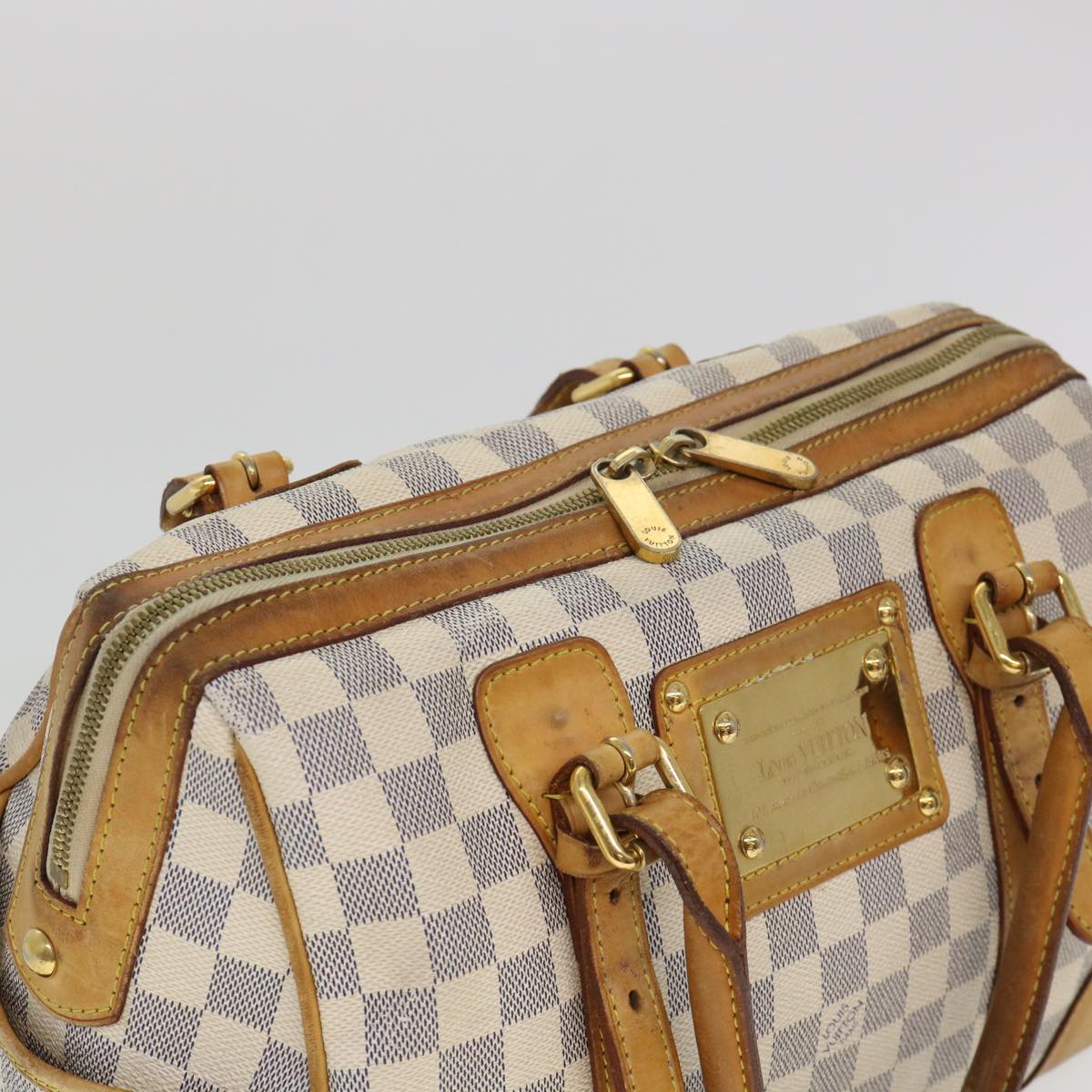 LOUIS VUITTON Damier Azur Berkeley Hand Bag N52001 LV Auth 38535