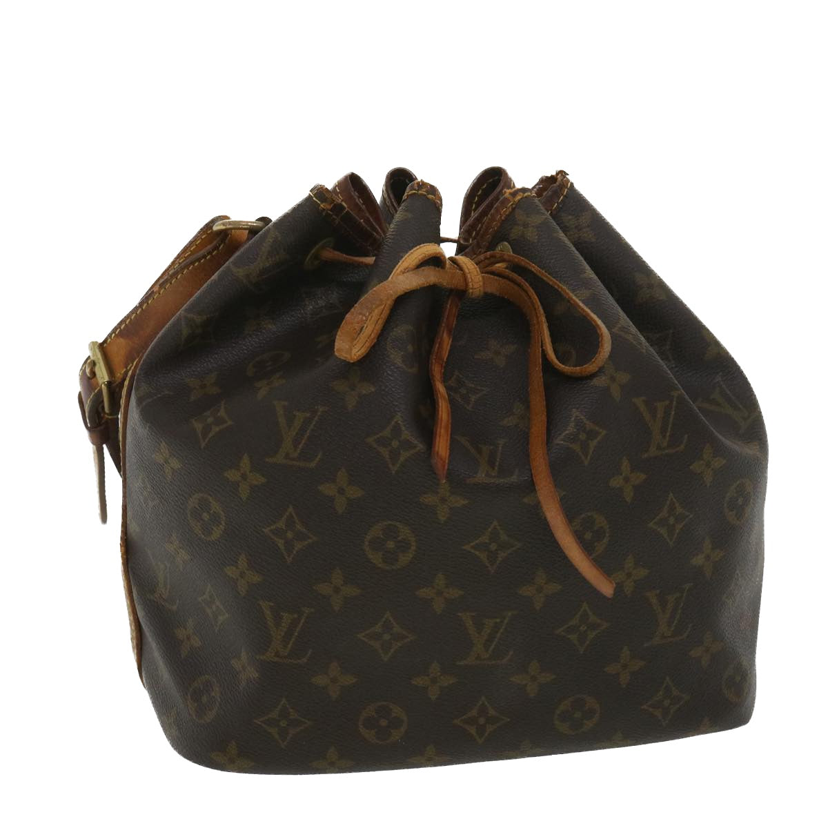 LOUIS VUITTON Monogram Petit Noe Shoulder Bag M42226 LV Auth 38539