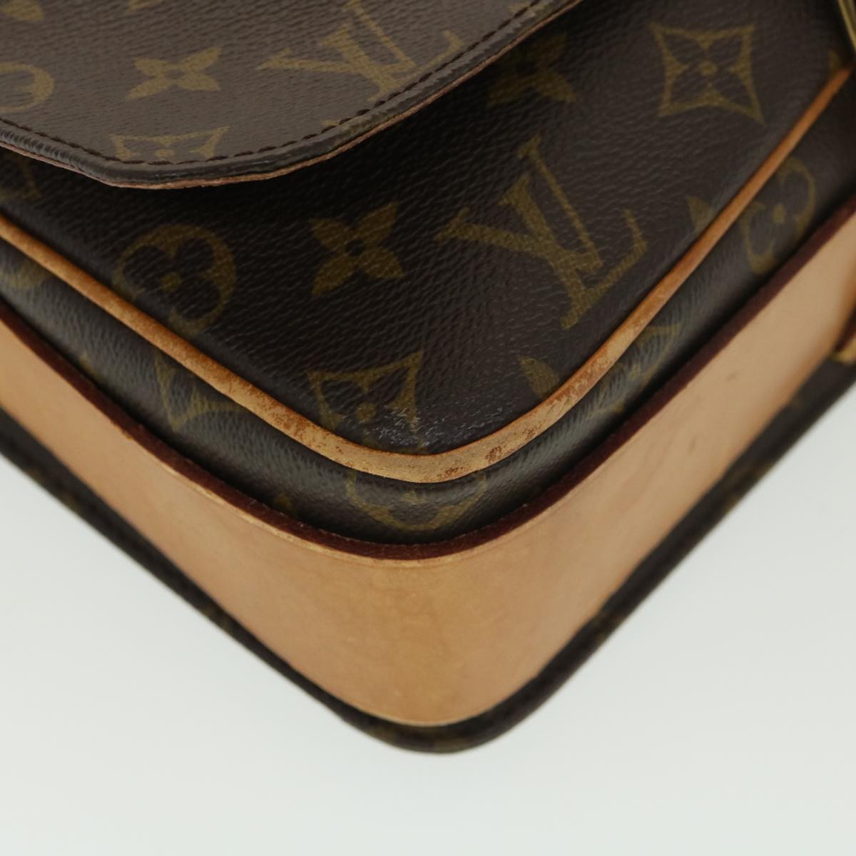 LOUIS VUITTON Monogram Cartouchiere GM Shoulder Bag M51252 LV Auth 38540