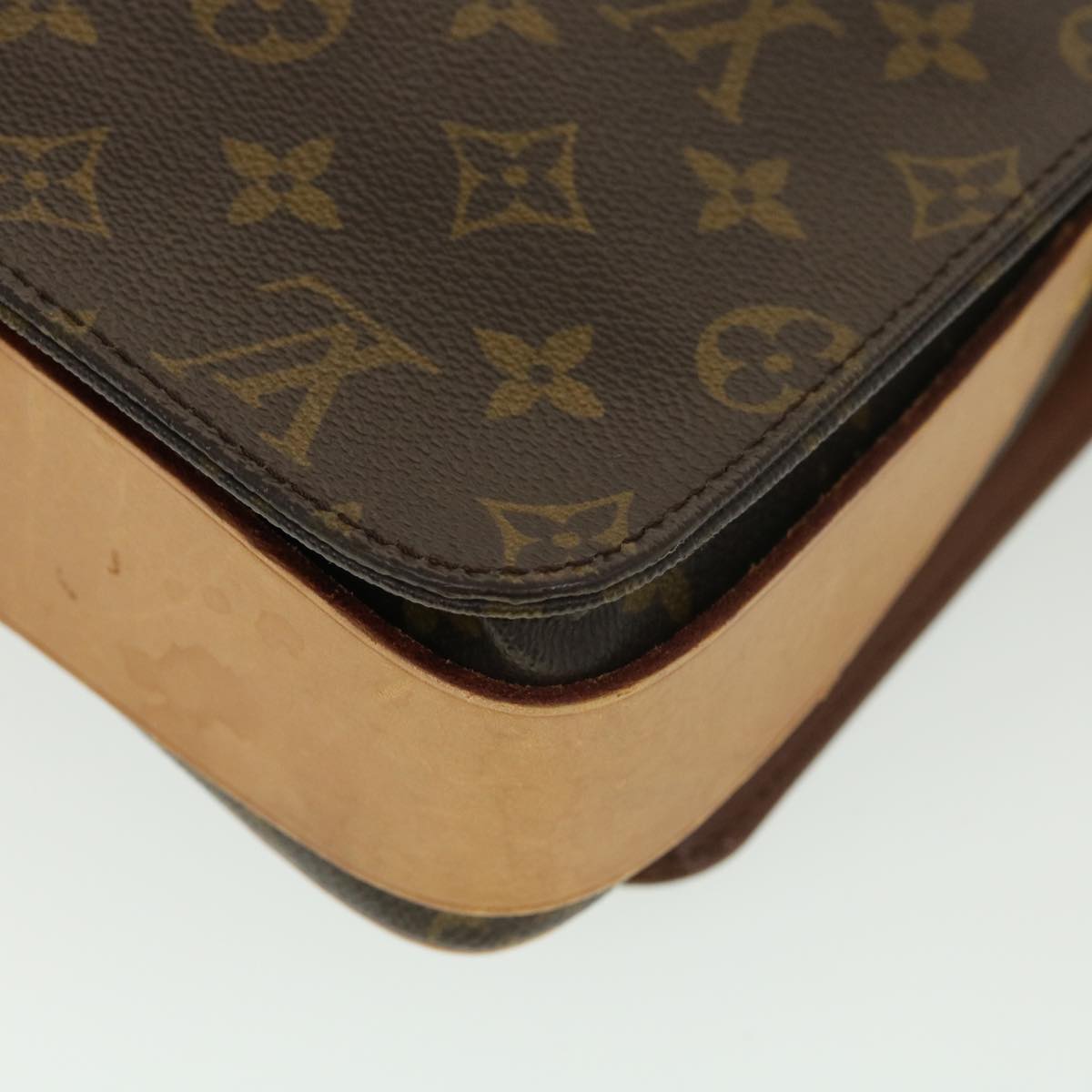 LOUIS VUITTON Monogram Cartouchiere GM Shoulder Bag M51252 LV Auth 38540