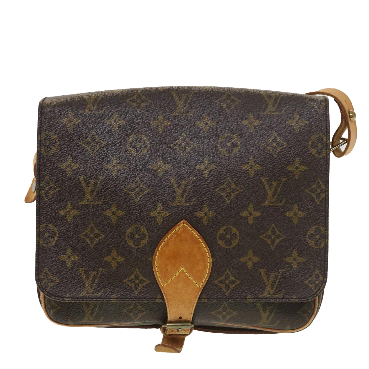 LOUIS VUITTON Monogram Cartouchiere GM Shoulder Bag M51252 LV Auth 38540