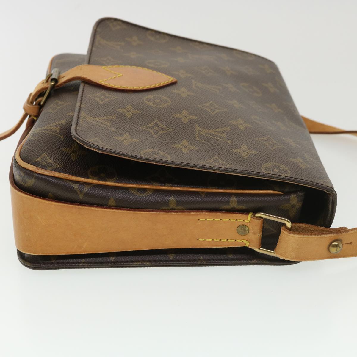 LOUIS VUITTON Monogram Cartouchiere GM Shoulder Bag M51252 LV Auth 38540