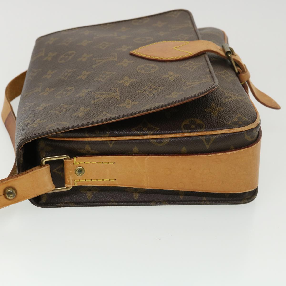 LOUIS VUITTON Monogram Cartouchiere GM Shoulder Bag M51252 LV Auth 38540