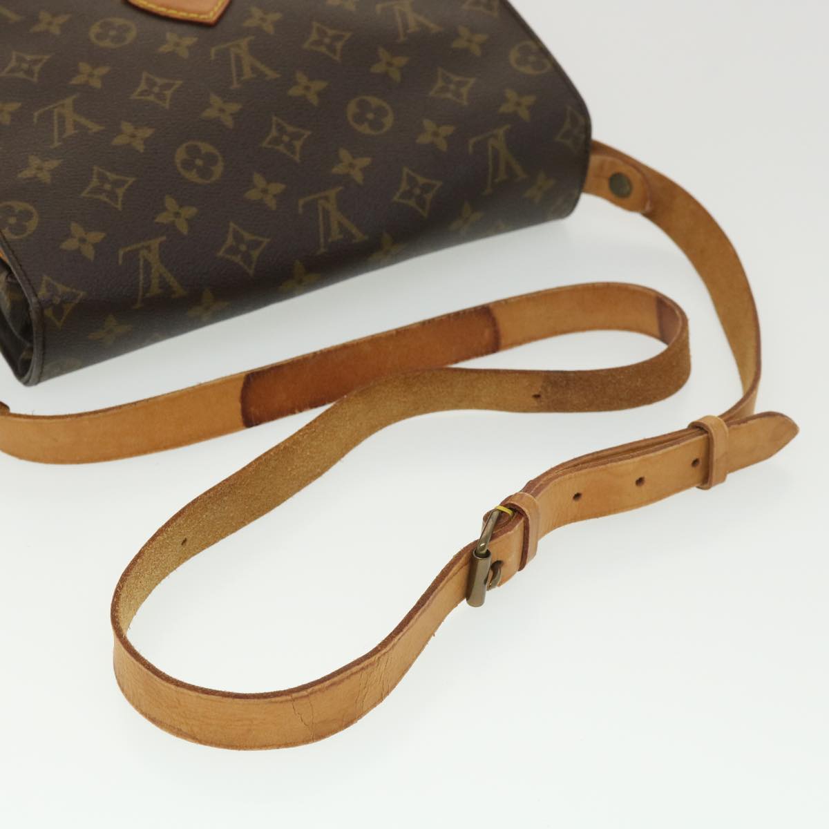 LOUIS VUITTON Monogram Cartouchiere GM Shoulder Bag M51252 LV Auth 38540