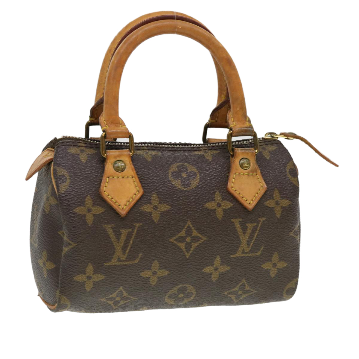 LOUIS VUITTON Monogram Mini Speedy Hand Bag M41534 LV Auth 38549