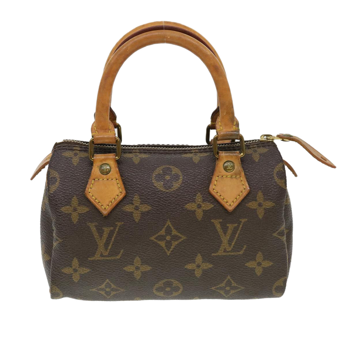 LOUIS VUITTON Monogram Mini Speedy Hand Bag M41534 LV Auth 38549