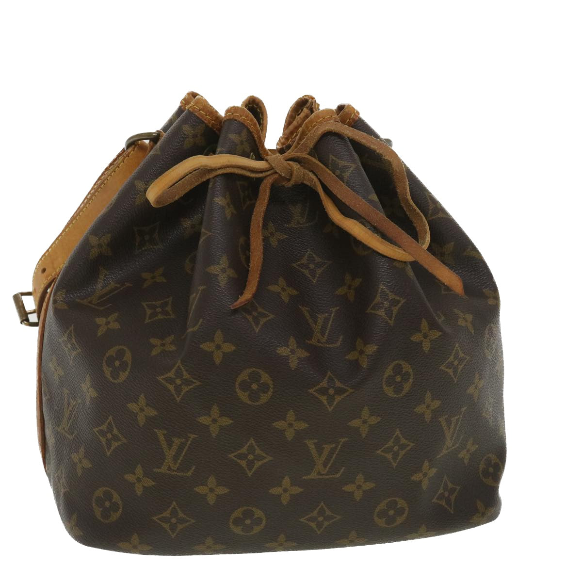 LOUIS VUITTON Monogram Petit Noe Shoulder Bag M42226 LV Auth 38572