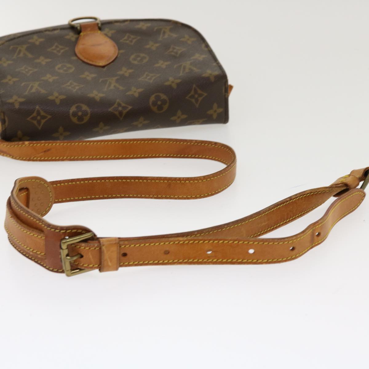 LOUIS VUITTON Monogram Saint Cloud GM Shoulder Bag M51242 LV Auth 38581