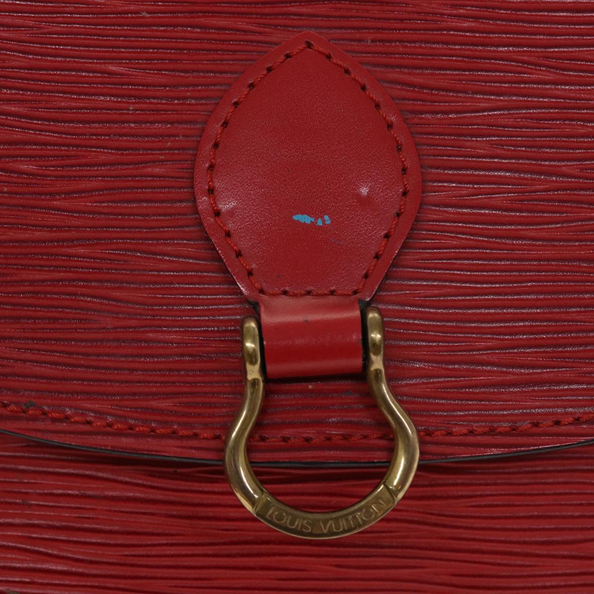 LOUIS VUITTON Epi Saint Cloud PM Shoulder Bag Red M52217 LV Auth 38586