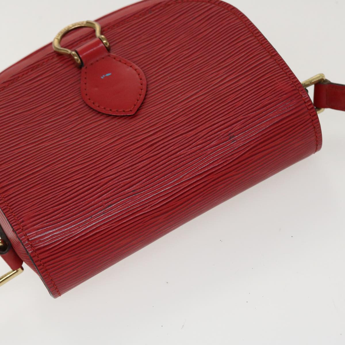 LOUIS VUITTON Epi Saint Cloud PM Shoulder Bag Red M52217 LV Auth 38586