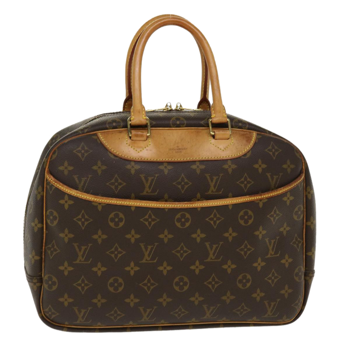 LOUIS VUITTON Monogram Deauville Hand Bag M47270 LV Auth 38589