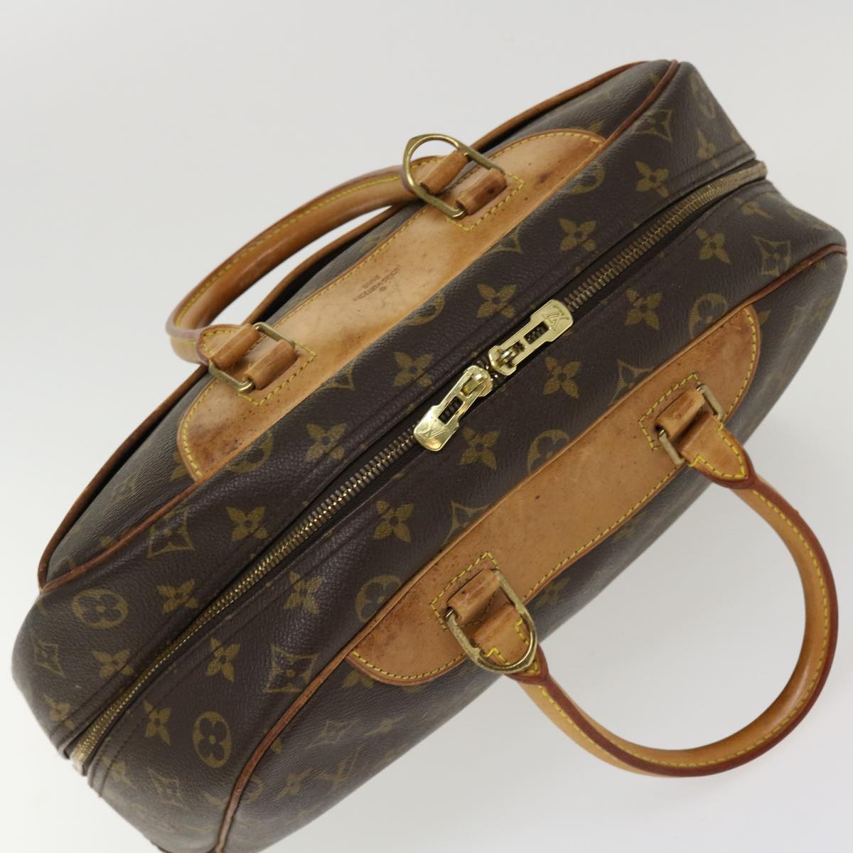 LOUIS VUITTON Monogram Deauville Hand Bag M47270 LV Auth 38589