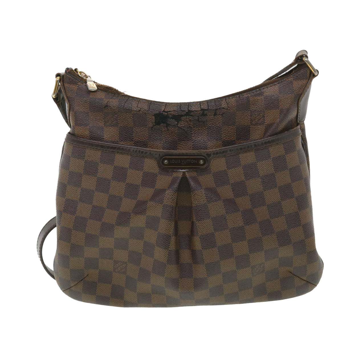 LOUIS VUITTON Damier Ebene Bloomsbury PM Shoulder Bag N42251 LV Auth 38590