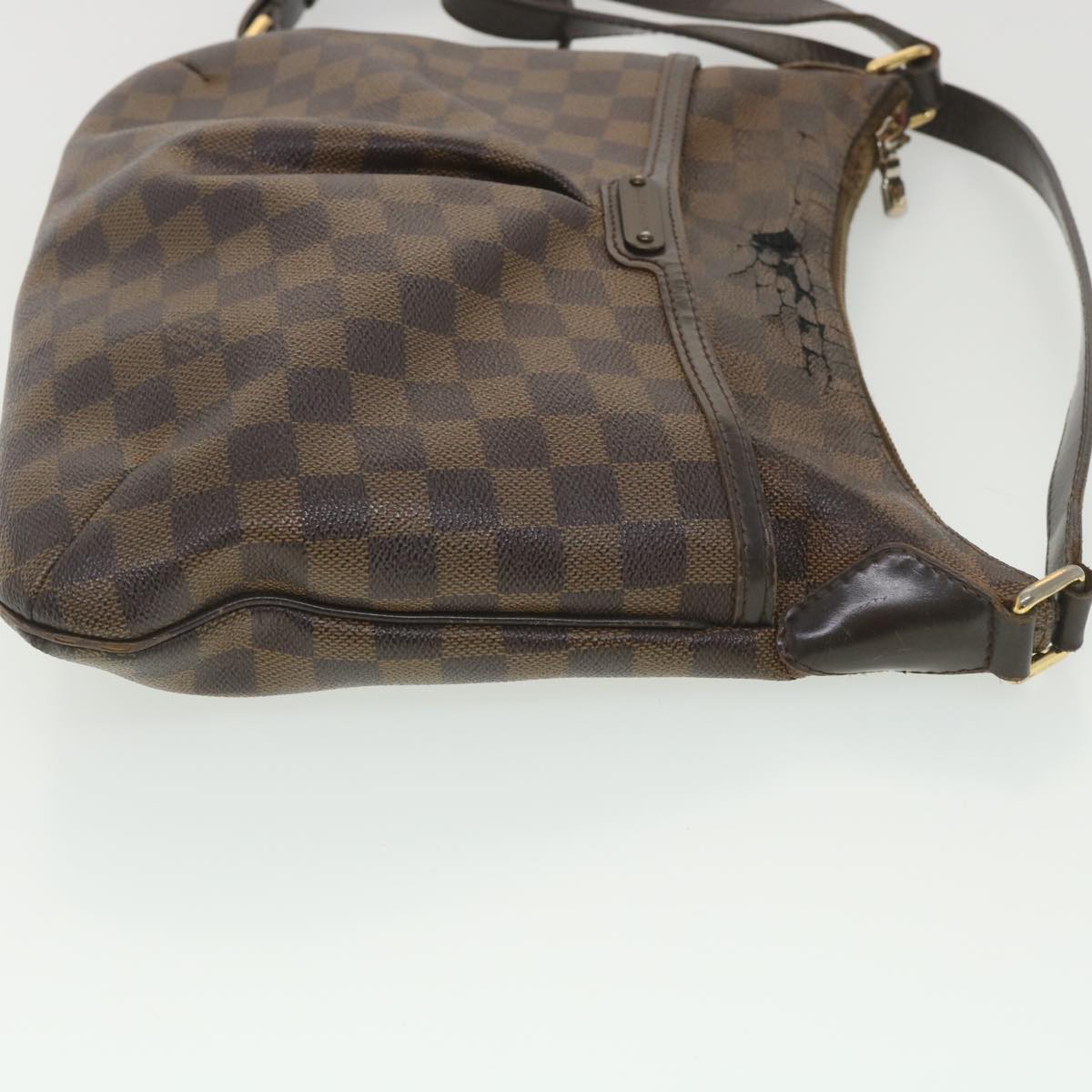 LOUIS VUITTON Damier Ebene Bloomsbury PM Shoulder Bag N42251 LV Auth 38590