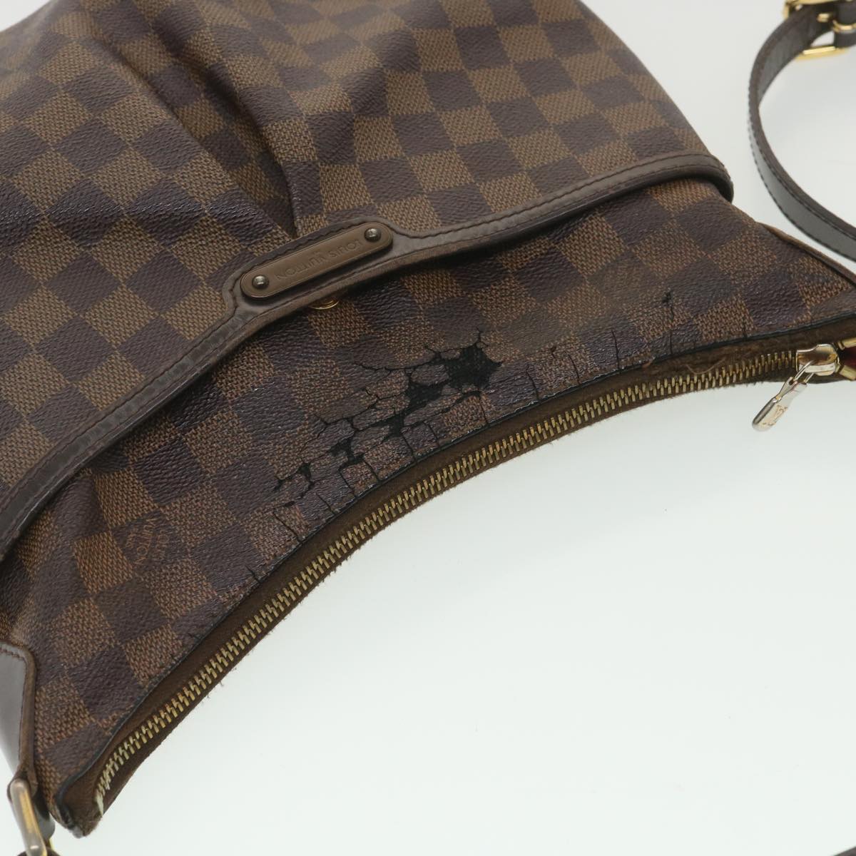 LOUIS VUITTON Damier Ebene Bloomsbury PM Shoulder Bag N42251 LV Auth 38590