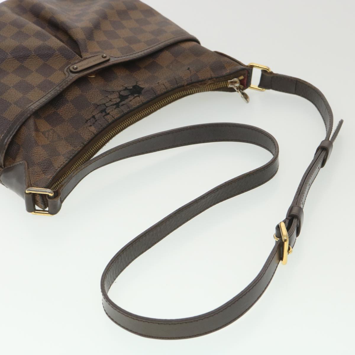 LOUIS VUITTON Damier Ebene Bloomsbury PM Shoulder Bag N42251 LV Auth 38590