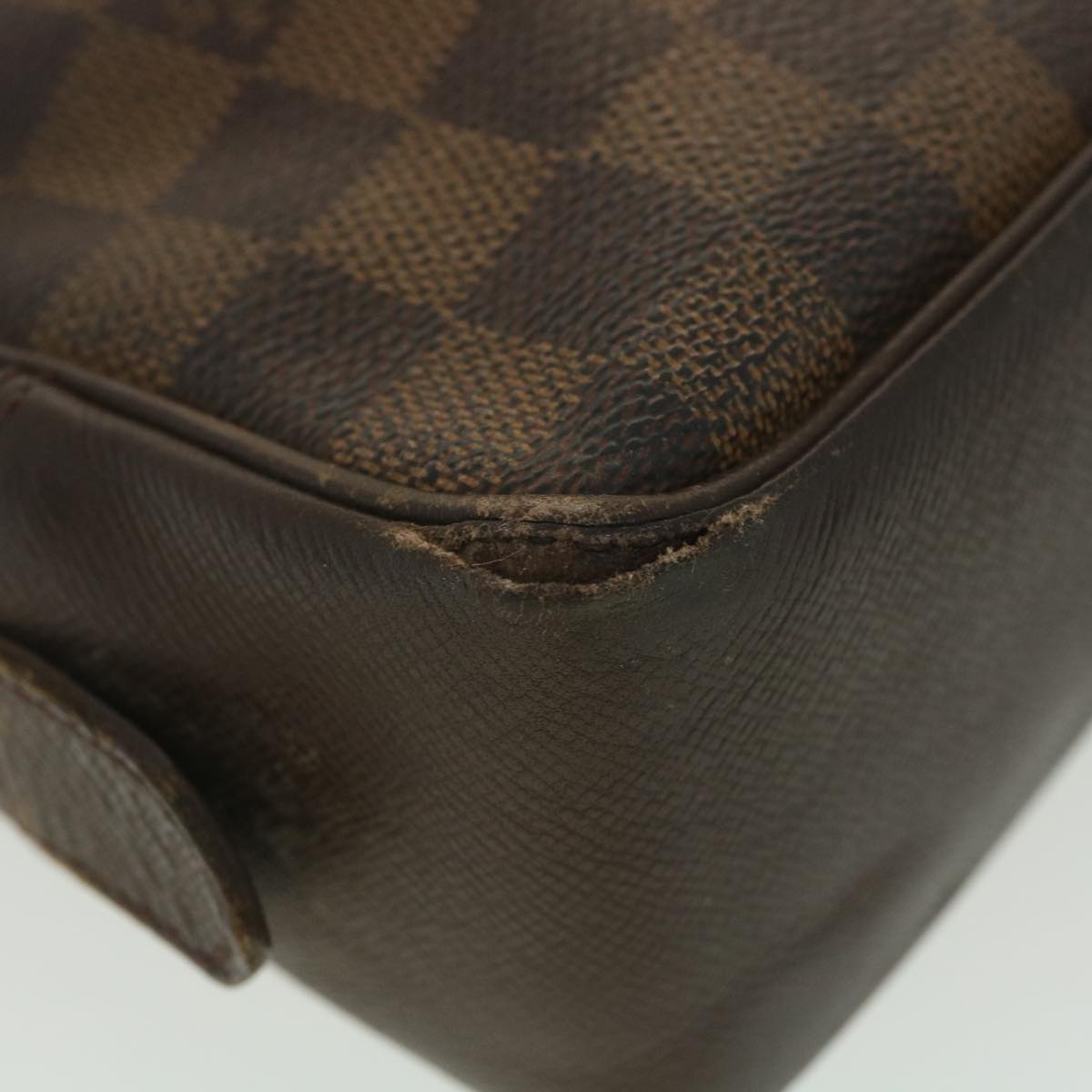 LOUIS VUITTON Damier Ebene Trousse Toilette Clutch Bag N47623 LV Auth 38596