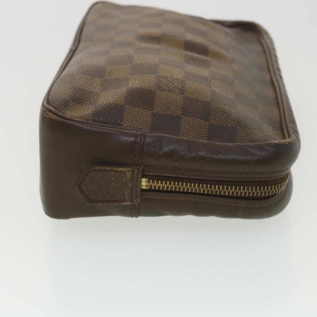 LOUIS VUITTON Damier Ebene Trousse Toilette Clutch Bag N47623 LV Auth 38596